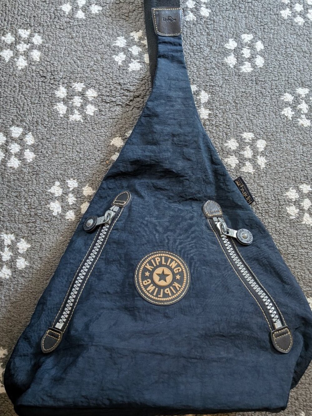 Kipling "Shadow Effect "Navy Blue Crossbody Sling Bag